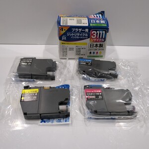 0827y01r ジット ブラザー brother 互換 LC3111-4PK 対応 4色セット リサイクル インク 日本製