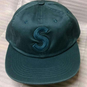 新品 未使用 正規品 ◆ 17AW Supreme Tonal S Logo 6 Panel Cap Slate/スレートグレー タグ付 フランス マレ店舗購入 ◆