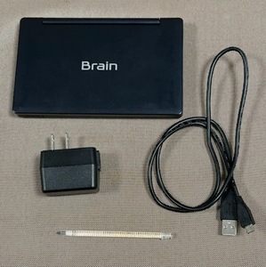 カラー電子辞書【Brain/PW-SA2】シャープ/SHARP■タッチペン/ACアダプター/microUSBケーブル付き■収録辞書数：100■本体色：ブラック系