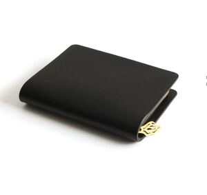 mnoi（ムノイ） mu coin wallet -black- / コインウォレット - ブラック コインケース 本革 牛革　真鍮　小銭入れ　黒　ミニマル　シンプル