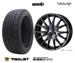 取寄せ品 4本 WEDS スポルト2 7.5J+48 5H-114.3 FINALIST 595EVO 22年 225/40R19インチ RP6～系 ステップワゴン オデッセイ アコード