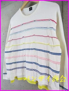 020c10◆お洒落◆Paul Smith ポールスミス 薄手ハイゲージ コットンニットカットソー M/ジャケット/シャツ/レディース/女性/婦人