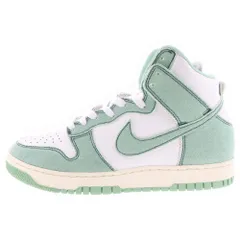 NIKE (ナイキ) WMNS DUNK HIGH 1985 Enamel Green DV1143-300 ウィメンズ ダンク エナメルグリーン ハイカットスニーカー ホワイト/グリーン US10.5/27.5cm