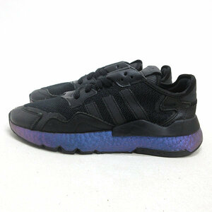 Q■【24.5cm】アディダス/ADIDAS NITE JOGGER ナイトジョガー ランニングシューズ■黒LADIES向き/22【中古】