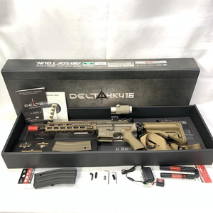 【中古】18歳以上 東京マルイ HK416 デルタカスタム(0.80J)ブースター スリング 充電アタプター 予備マガジン付[240019440322]