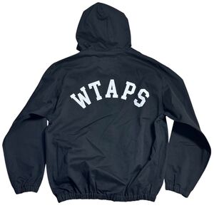 未使用品 24aw WTAPS 242WVDT－JKM D00M / JACKET / COTTON. TWILL ダブルタップス 背ロゴ コットン フードジャケット ブラック 03 