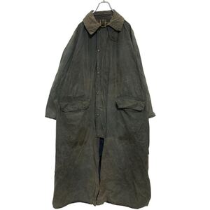 Barbour BURGHLEY オイルドコート XL～ バブアー バーレー イングランド製 ロングコート 80