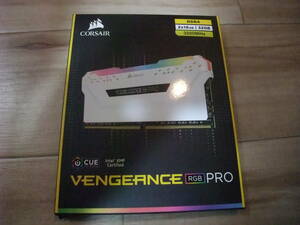 CORSAIR VENGENCE RGB PRO / DDR4 3200MHz 2x16GB 32GB / White◆中古動作品