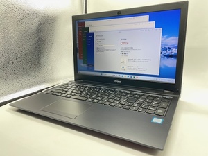 薄型ハイスペックモデル【第8世代i7+SSD512GB+フルHD液晶】iiyama Style∞ Corei7-8550U/メモリ8GB/Office/Webカメラ/DVD/Bluetooth