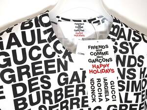 FRIENDS and COMME des GARCONS HAPPY HOLIDAYS Tシャツ sizeL