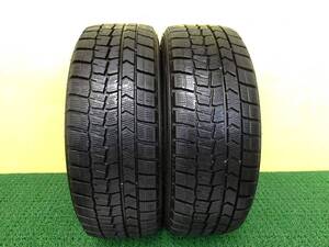 12329 中古 2本 195/45R16 80Q ダンロップ ウィンターマックス 02 WM02 WINTER MAXX 195 45 16 195-45-16 195/45/16