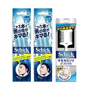 Schick(シック)【まとめ買い】全身用 スキカミソリ(1本入) ×1個 / 顔・眉毛用 カミソリ(3本入) ×2個 メンズ Lディスポ