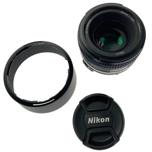 ☆☆ Nikon ニコン AF-S NIKKOR 50mm f/1.8G 単焦点 レンズ フード付き やや傷や汚れあり