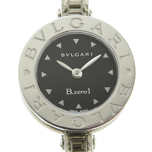 BVLGARI ブルガリ B-zero1 ビーゼロワン BZ22S 腕時計 SS クオーツ アナログ表示 レディース 黒文字盤【I220823061】中古