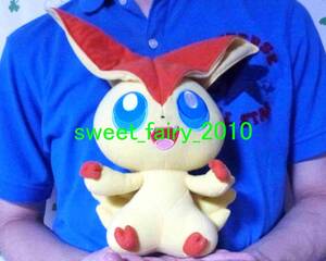 ポケットモンスター ★ ちょいでか！　可愛い ビクティニ ぬいぐるみ / ポケモンセンター / 2011 / 可愛い / 定形外送料450円 ♪