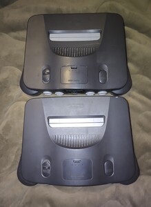 【ジャンク】N64 ニンテンドー64 本体セット 2台 N64 ニンテンドー64　ブラック