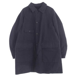 Engineered Garments エンジニアードガーメンツ リバーシブル ステンカラー ウール ナイロン コート ネイビー系 S【中古】