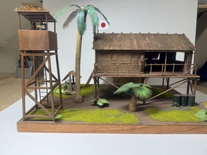 １／３５　ジオラマ　WWⅡ日本軍南方基地（完成品）