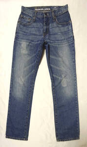 ★OLD NAVY PREMIUM DENIM SLIM STRAGHT オールドネイビー / ユーズド加工・ストレート・デニムジーンズ・サイズ29×30 /USED