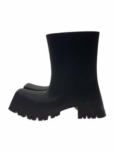 BALENCIAGA◆TROOPER RUBBER BOOT/トルーパーラバーブーツ/43/ブラック