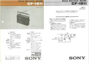 BCL★無記名ベリカード★JOOＲ-TV★MBS★毎日放送＋おまけ★ソニー★SONY★play1511★ラジオカセットコーダー★CF-1511サービスガイド付