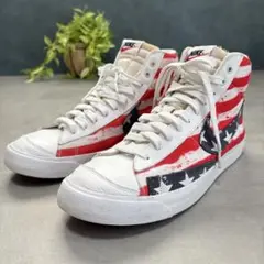 NIKE Blazer Mid スニーカー 靴 星条旗柄 27.5cm 赤白青