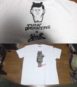 未使用 パンクドランカーズ punkdrunkers 谷口崇 コラボ Tシャツ XL 白 蜂 虫 熊 ベア LL