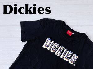 ☆送料無料☆ Dickies ディッキーズ 古着 半袖 ロゴ Tシャツ メンズ L ブラックトップス 中古 即決