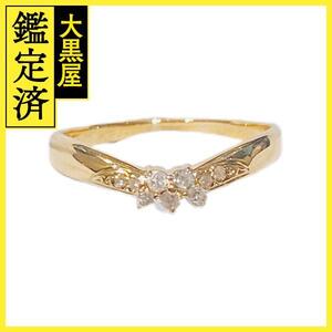 JEWELRY　ジュエリー　リング　指輪　K18　ダイヤモンド　D　1.7g　#9.5　2147400271536【208】