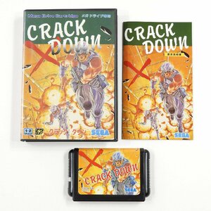 未使用 CRACK DOWN クラックダウン メガドライブ ソフト #21250 送料360円 SEGA セガ ゲーム