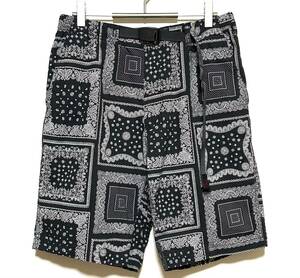 【美品】GRAMICCI WEATHER ST-SHORTS（L）黒 バンダナ グラミチ クライミング スタンダード パンツ ショーツ ショーパン ストレッチ