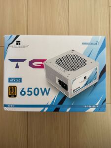 ほぼ新品　Thermalright サーマルライト　ATX3.0 ノンモジュラー　電源ユニット　白　650W 80PLUS GOLD TR-TG650S-W