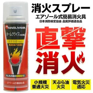 消火器 エアゾール式 スプレー 簡易 火消し キャンプ アウトドア 防災 初期消火 キッチン 家庭用 送料無料 7M◇ 消火具