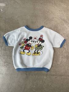 超希少！美品！USA購入！60s 70s Mickey Mouse ミッキーマウス 半スウェット WALT DISNEY ディズニー MASU エムエーエスユー 大きいサイズ