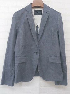 ◇ green label relaxing グリーンレーベル UNITED ARROWS 長袖 テーラード ジャケット サイズ42 ネイビー系 レディース P