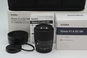 【元箱・記念限定ケース付き】■ほぼ新品■ SIGMA 30mm F1.4 DC DN Contemporary Xマウント