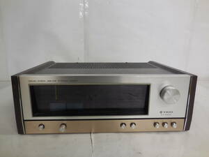 浜/TRIO/ステレオチューナー/KT-6005/トリオ/SOLID STATE AM-FM STEREO TUNER/レトロ/オーディオ機器/通電のみ確認/使用感有★10.3-168★