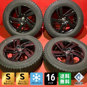 【送料無料】中古 トヨタ ライズ純正 195/65R16 16x6.0+40 100-4H ロッキー等 タイヤ＆ホイール４本SET【47139518】