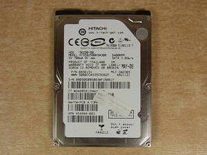 △B/723●日立 HITACHI☆2.5インチHDD(ハードディスク)☆80GB SATA300 5400rpm☆HTS542580K9A300☆中古品