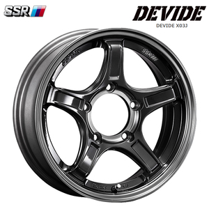 送料無料 SSR DEVIDE X03J for Jimny&JimnySIERRA (MGG+SC) 5.5J-16 +22 5H-139.7 (16インチ) 5H139.7 5.5J+22【4本セット 新品】