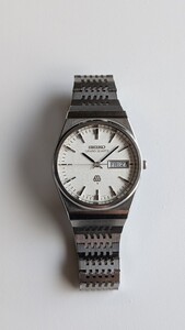 稼働 セイコーグランド クォーツ メンズ　ツインクォーツ SEIKO GRAND QUARTZ 9943-8000 SS 1979年製 ヴィンテージ 新品電池 腕周り17.5cm