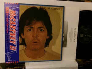 ▲ 帯付 ダブルジャケ LP ポール・マッカートニー / PAUL McCARTNEY Ⅱ カミングアップ 1980年 東芝EMI株式会社 EPS-81324 ◇r60826