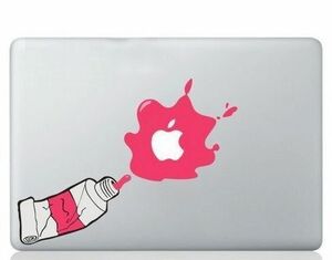 MacBook ステッカー シール Paint the apple (15インチ)