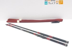 gamakatsu がまかつ がま磯 マークII ゴールド中硬 0号5.4・1号 5.4 磯竿 計2本 ジャンク品