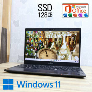 ★完動品 SSD128GB★U937/P Webカメラ Celeron 3965U Win11 MS Office 中古品 ノートPC★P72649