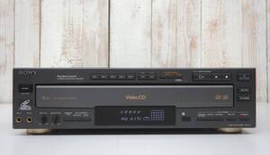 レトロオーディオ　当時物 ＊SONY CORPORATION ソニー ＊VIDEO CD PLAYER 5DISC EX-CHANGE　ビデオCDプレーヤー ＊MODEL　CS-F33R 