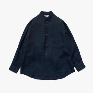 24ss Graphpaper Linen L/S Oversized Regular Collar Shirt size2 navy タグ付き 1度着用 comoli TEATORA COMME des GARCONS