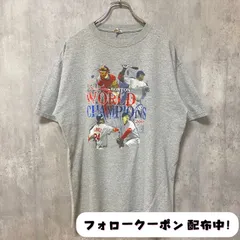 古着 used　anvil　ボストン　ワールドチャンピオン　2007　半袖プリントTシャツ　グレー　野球　ベースボール　レトロ