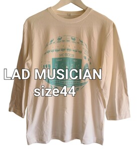 LUDMUSICIAN ラッドミュージシャン七分丈T-shirt カットソーColor ホワイトsizeM日本製