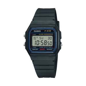 【新品/即決/保証付/送料230円】 CASIO F-91W-1JH チープカシオ 7年電池 液晶 シンプル カレンダー デジタル腕時計 Y40426-2